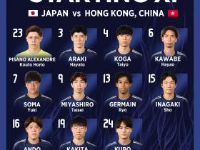 新面孔，日本队幸冬堀尾、热尔曼-良等6人完成国家队首秀