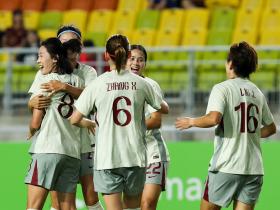 中国女足2-2韩国女足，姚伟传射+世界波，池笑然世界波绝平